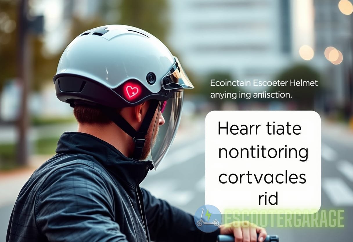 Illustration for section: Heart rate monitoring capabilities. - biometric helmet safety