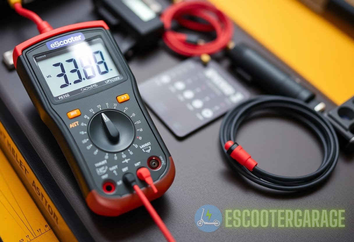 Illustration for section: A multimeter is a vital tool in any eScooter technician’s kit. It can verify: - escooter performance diagnostics