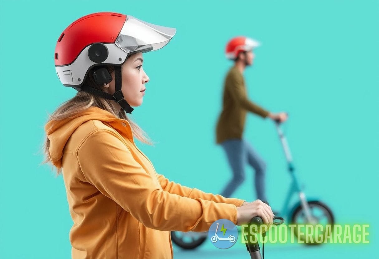 Smart helmet safety for eScooter riders