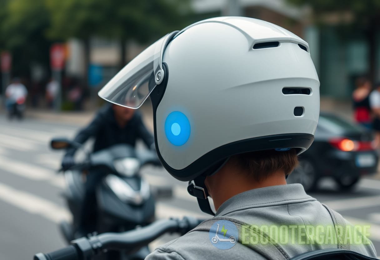 Illustration for section: Furthermore, the helmet also monitored the wearer's heart rate, providing real-time data to ensure t - smart helmet safety