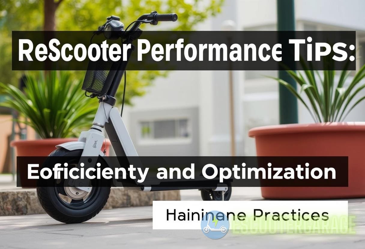 Illustration for section: Maintenance Practices - escooter performance tips